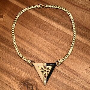 Park Lane | Vintage Enamel Collar Necklace | 18” Length